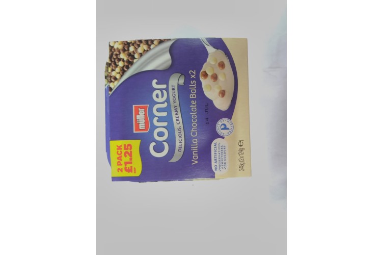 Muller Corner Delicious Creamy Yogurt Vanilla Chocolate Balls  x2
