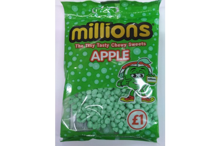 Millions Apple The Tiny Tasty Chewy Sweets 85g