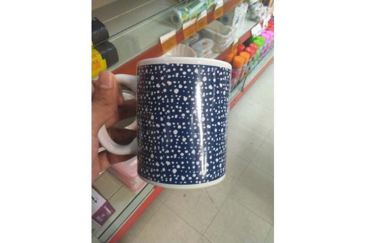 Mug 11OZ U Spots Blue