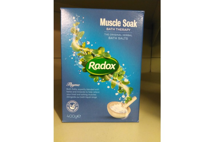 Radox Muscle Soak Bath Therapy the original bath salt 400g 