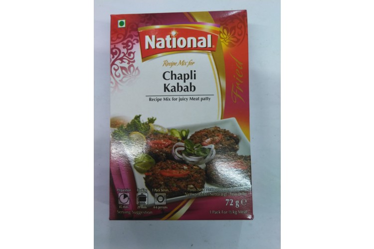 National Chapli Kabab 72g ANY 2 FOR £1.50