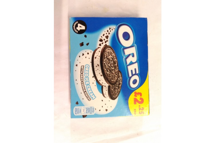 Oreo Ice Cream with Cookies Pieces 4x Sandwiches 55 ml Each