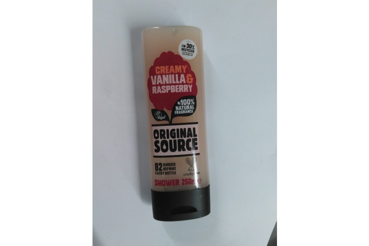 Original Source Shower Gel 250ml Creamy Vanilla & Raspberry