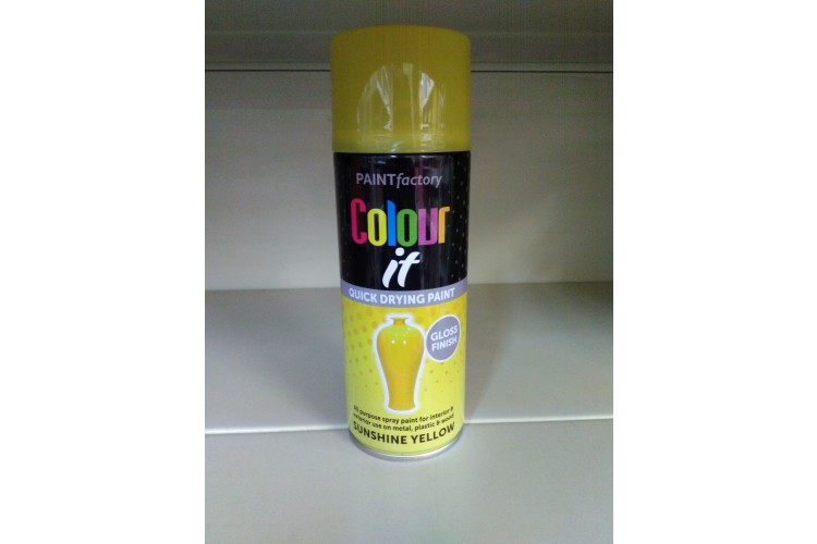 Paint Factory Sunshine Yellow Spray Paint 400ml