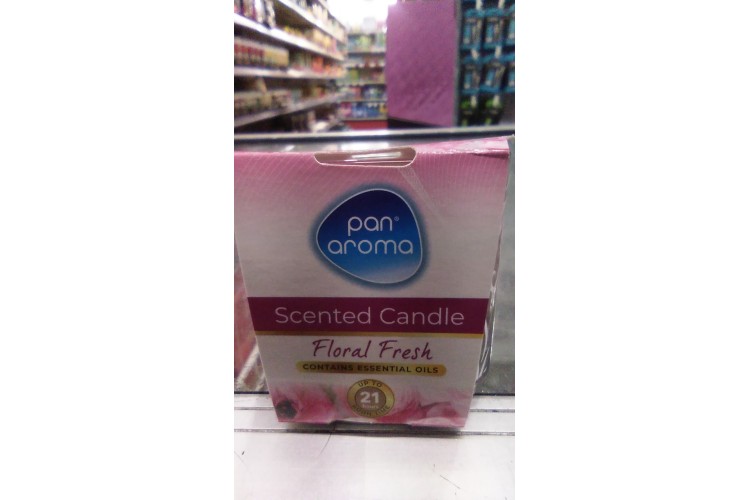Pan Aroma Scented Candle Floral Fresh (Burn Time : Approx 21Hrs)