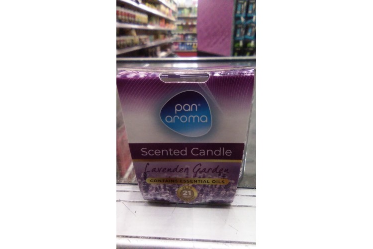 Pan Aroma Scented Candle Levender Garden (Burn Time : Approx 21Hrs)
