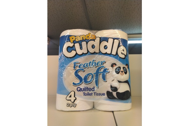 Panda Cuddle Feather Soft Quilted 4 Roll 2 Ply