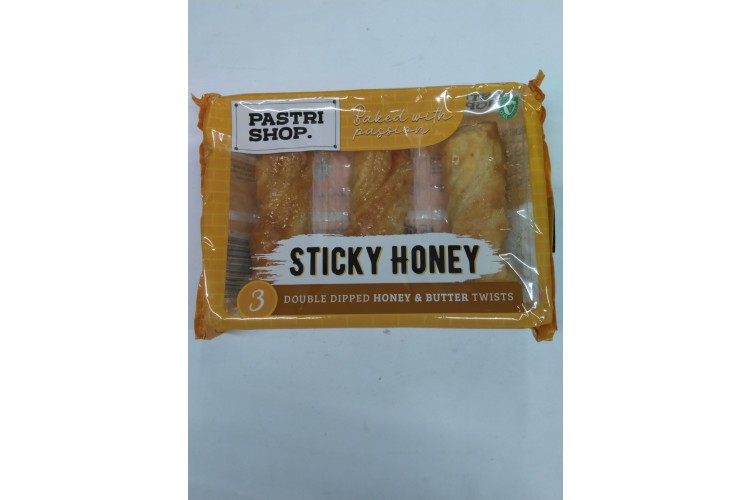 Pastri Shop Baked With Passion Sticky Honey 3 Double Dipped Honey & Butter Twists