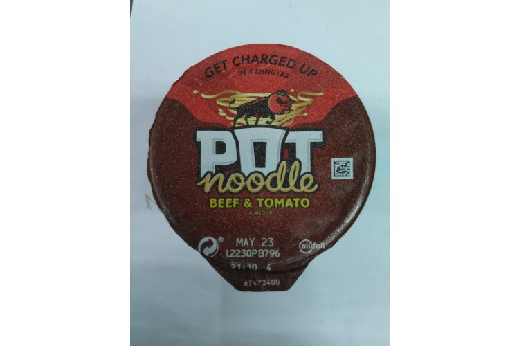 King Pot Noodles Beef & Tomato Flavour 114g