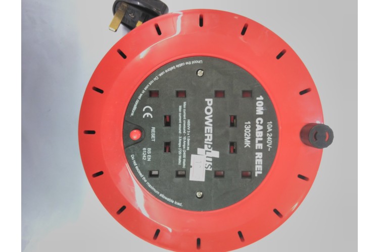 Power Plus 10A 240V 10mtrs Cable Reel