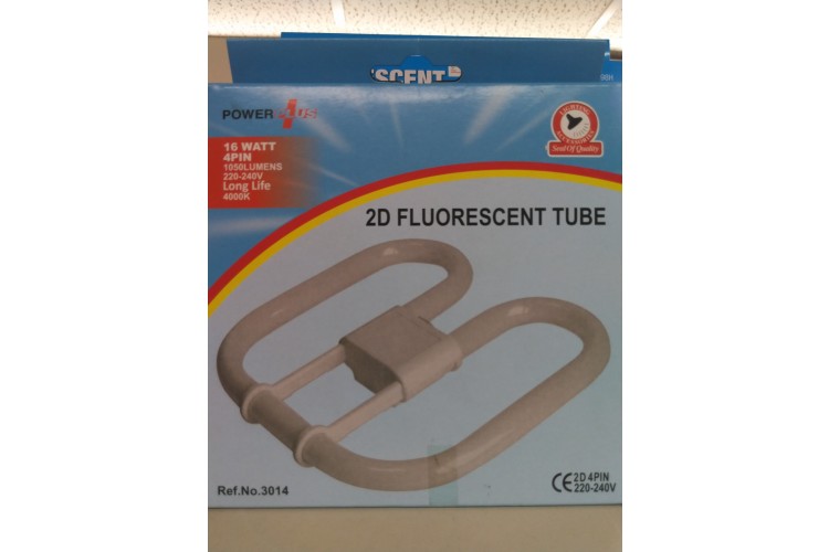 Power Plus 2D Fluorescent Tube 16W 4 Pin 1050 Lumens