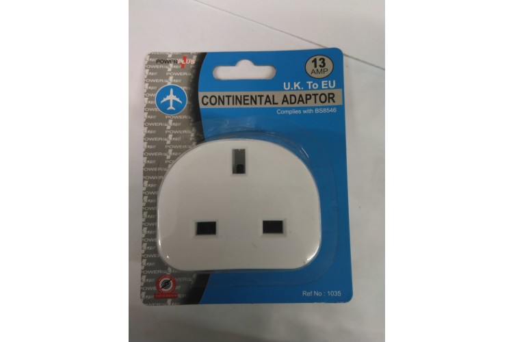 Power Plus Continental Adapter 13 AMP