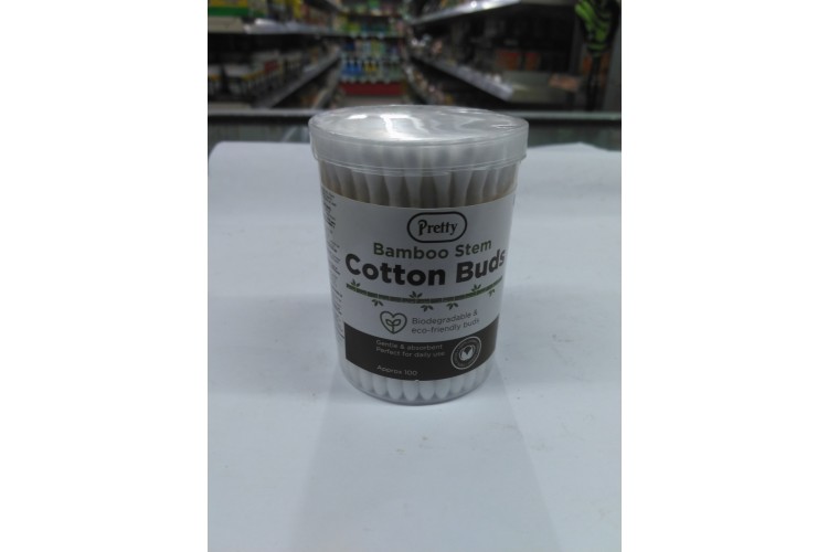 Pretty Bamboo Stem Cotton Buds Approx 100 