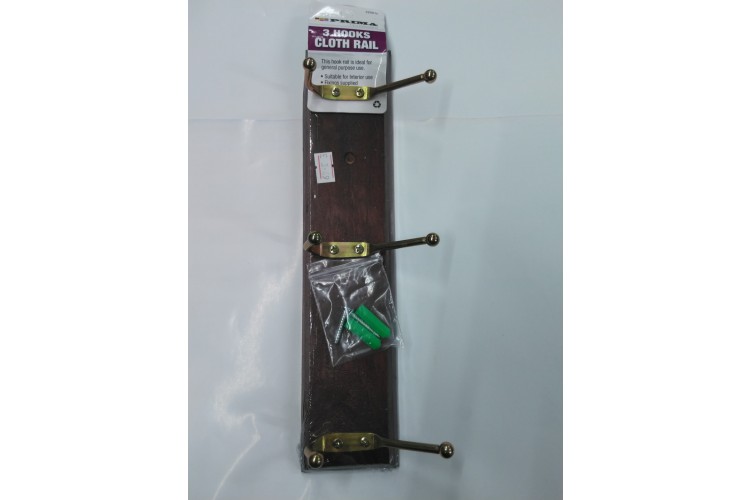 Prima 3 Hooks Cloth Rail Hanger