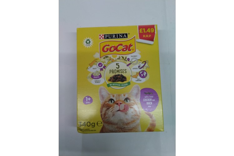 Purina Go-Cat Chicken & Duck mix 340g