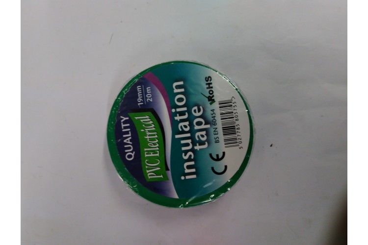 QUALITY PVC ELECTRICAL INSULATION TAPE - GREEN 