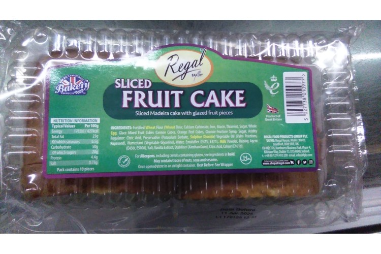 Regal Sliced Fruit Cake  10piece