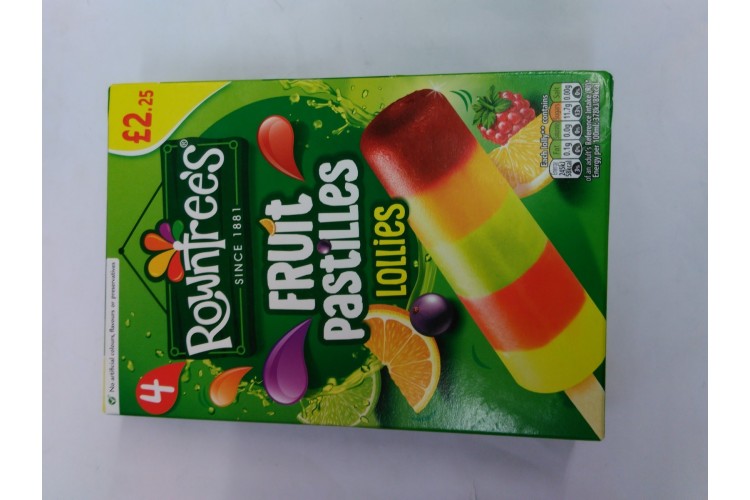 Rowntrees Fruit Pastilles Lollies 4 Pack