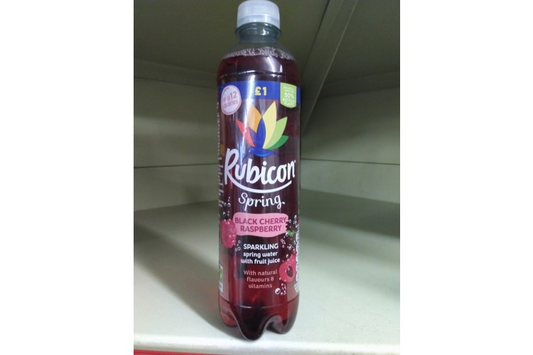 Rubicon Spring Black Cherry Raspberry With Natural Flavours Vitamins 500ml