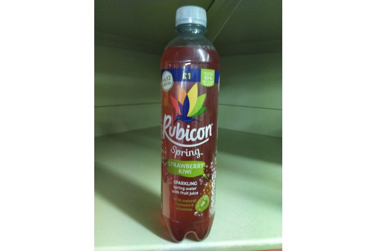 Rubicon Spring Strawberry Kiwi With Natural Flavours Vitamins 500ml