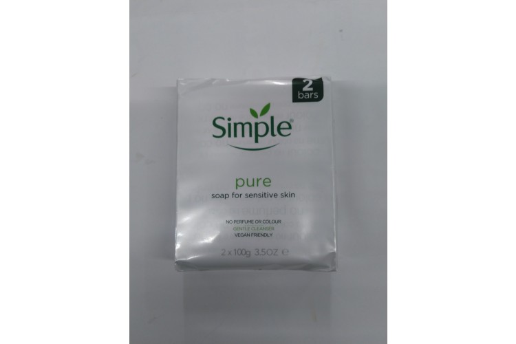 Simple Pure Soap For Sensitive Skin 2 Bars