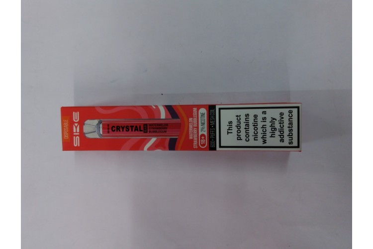 SKE Crystal Watermelon Strawberry Bubblegum 600puffs