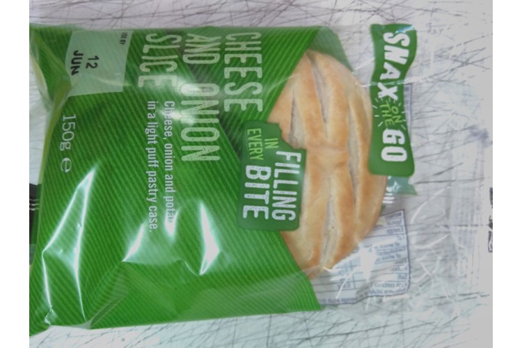 Snax On The Go Cheese And Onion Slice 150g