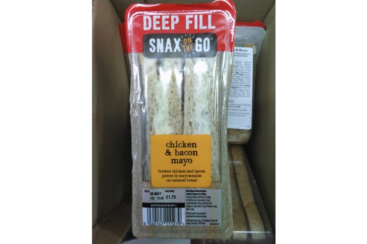 Snax On The Go Deep Fill Chicken & Bacon Mayo
