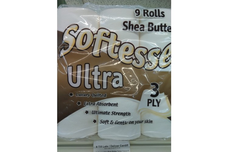 Softness Ultra Shea Butter Toilet Tissue 9 Rolls Scented