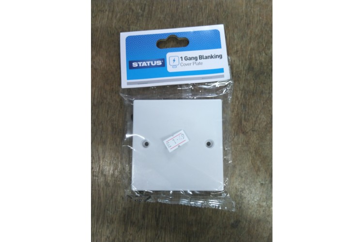 Status 1 Gang Blanking Cover Plate 
