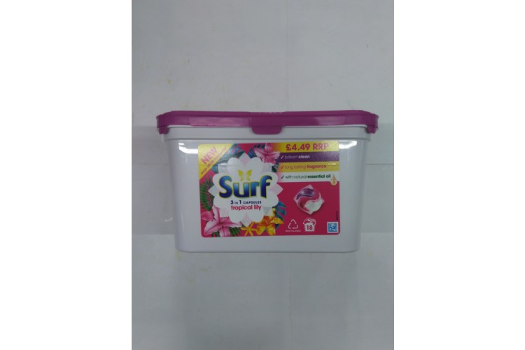 Surf 3 in 1 Capsules Tropical Lily 311.4g