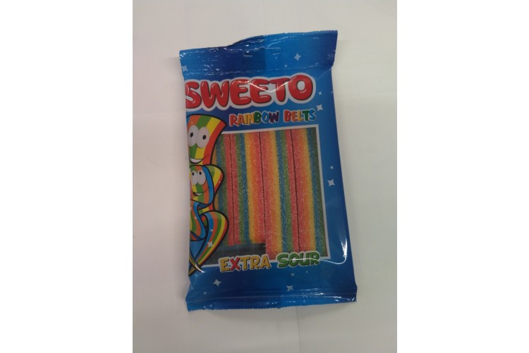 Sweeto Rainbow Belts Extra Sour 80g