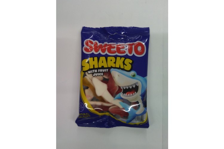 Sweeto Sharks With Fruit Juice 80g