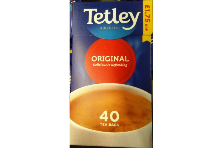 Tetley Original 40 Tea Bags 125g