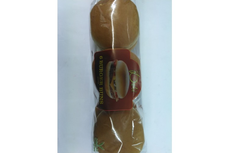 The Deli 6 Burger Buns Sliced 300g