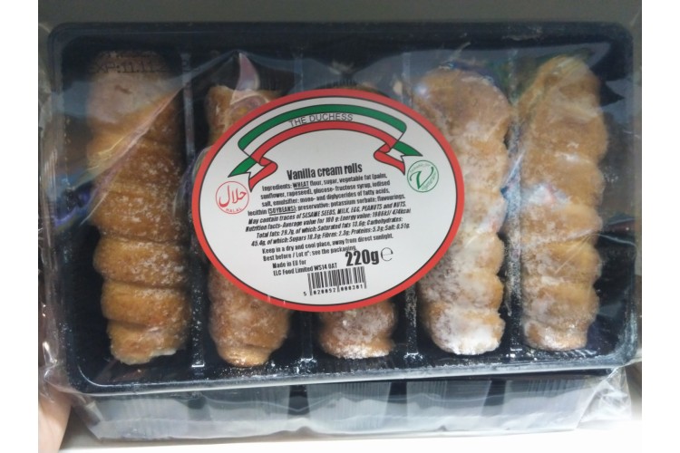 The Duchess Vanilla Cream Rolls 220g