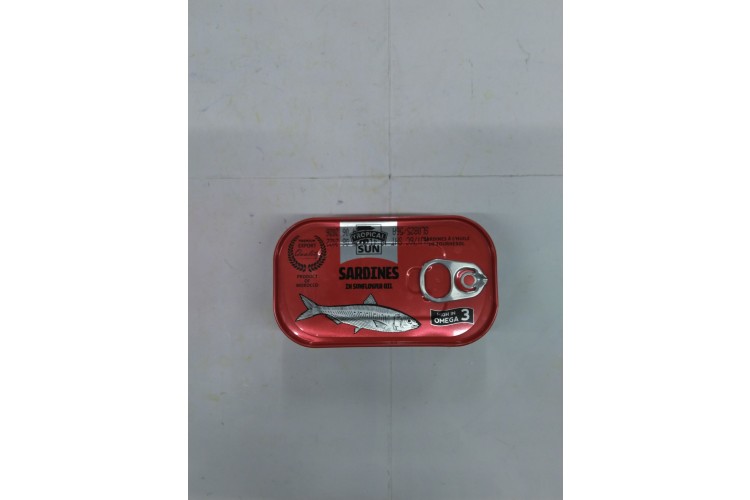 Tropical Sun Sardines in Sunflower Oil 125g