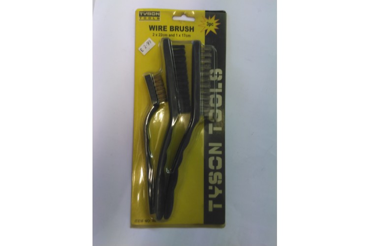 Tyson Tools Wire Brush 2 x 22cm and 1 x 17cm