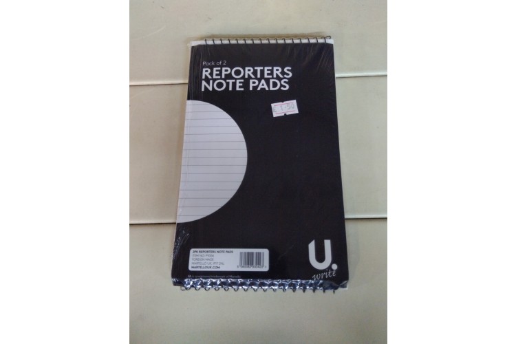 U. Pack of 2 Reporters Note Pad