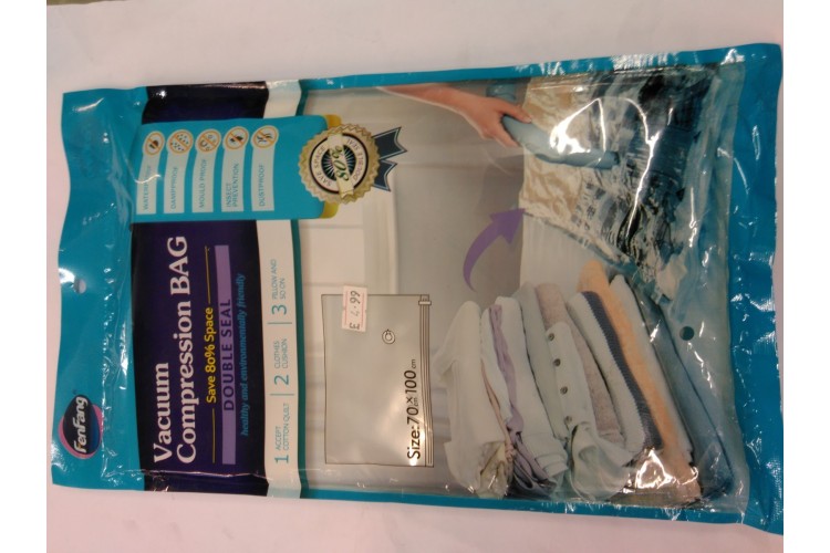 Vacuum Compression Bag size 70cm x 100cm