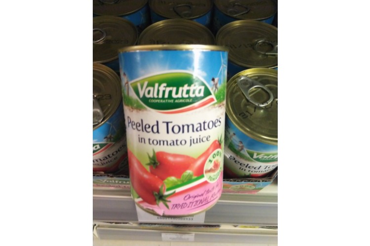 Valfrutta Peeled Tomatoes in Tomato Juice 400g