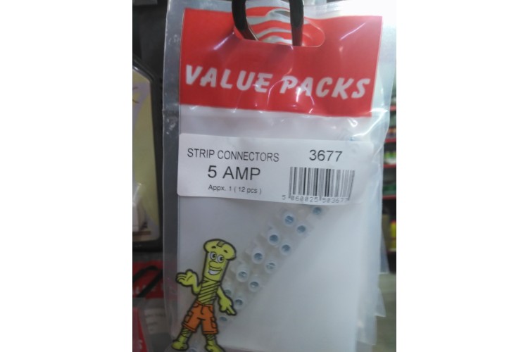 Value Packs Strip Connectors 5 AMP Approx 1 (12PCS)