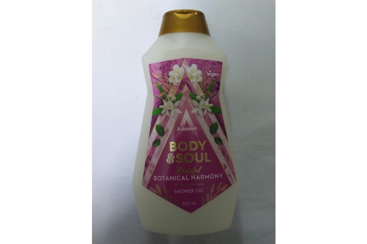 Vegan Astonish Body & Soul Blissful Botanical Harmony Shower Gel 500ml 