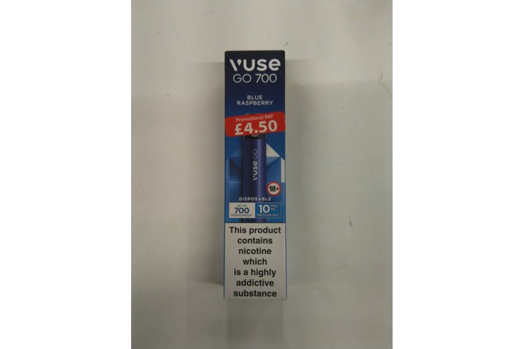 Vuse Go 700 Blue Rasberry Upto 700 Puffs PM 4.50