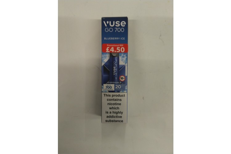 Vuse Go 700 Blueberry Ice Upto 700 Puffs PM 4.50