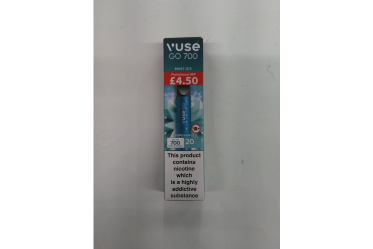 Vuse Go 700 Mint Ice Upto 700 Puffs PM 4.50