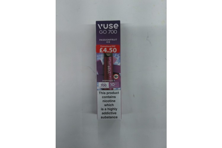 Vuse Go 700 PassionFruit Ice Upto 700 Puffs PM 4.50
