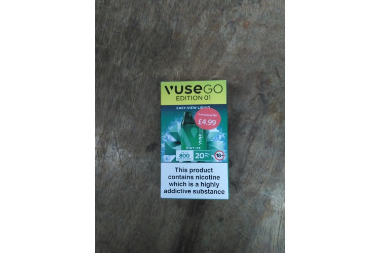 Vuse Go Edition 01   Mint Ice  Upto 800 Puffs 20 mg