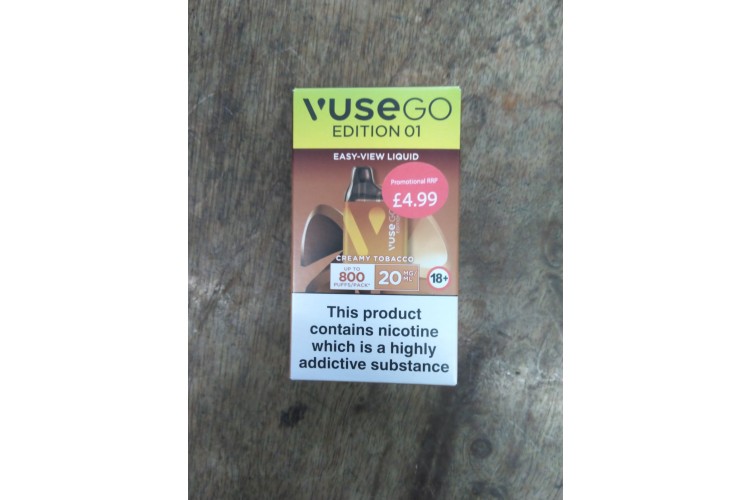 Vuse Go Edition 01 Creamy Tobacco Upto 800 Puffs 20 mg