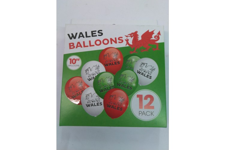 Wales Balloons 12 Pack